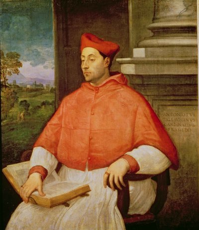 Portrait of Cardinal A. Pallavicini, 1512 by Sebastiano del Piombo
